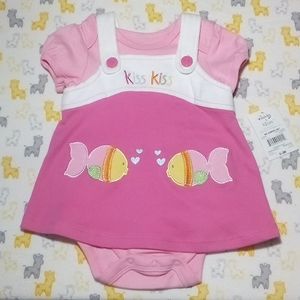 2/$20 Kiss Kiss Fish 2 Pc Jumper Set